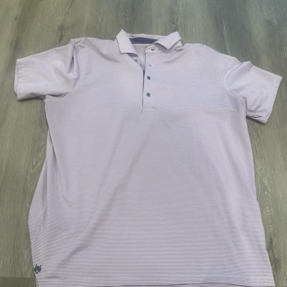 Greyson Purple Polo Shirt Classic Short Sleeve